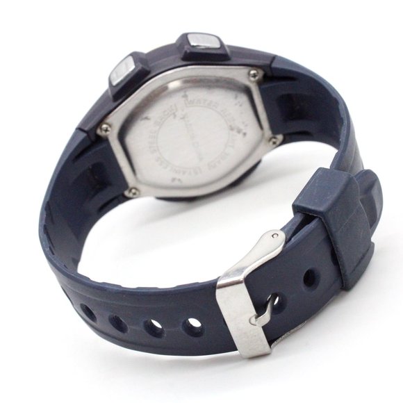 Vintage Clique Digital Watch Unisex Sports Running Navy Blue Rubber Band - Picture 7 of 8